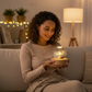 🌌✨ 3D Engraved Crystal Ball Night Light – Celestial Glass Sphere Lamp with Warm LED Wooden Base