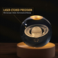 🌌✨ 3D Engraved Crystal Ball Night Light – Celestial Glass Sphere Lamp with Warm LED Wooden Base