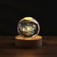 🌌✨ 3D Engraved Crystal Ball Night Light – Celestial Glass Sphere Lamp with Warm LED Wooden Base