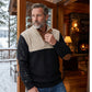 📢49% OFF!! ⏰Men's Colorblock Button-Neck Sweater