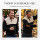 📢49% OFF!! ⏰Men's Colorblock Button-Neck Sweater