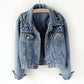 Women’s Fashion Button-up Denim Jacket