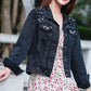 Women’s Fashion Button-up Denim Jacket