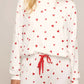 💞Valentine's Day Pre-sale 49% OFF!! - Women's Heart Print Top & Pants Pajama Set