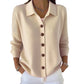Women’s Casual Knit Button-Down Top