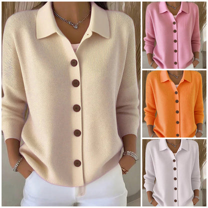 Women’s Casual Knit Button-Down Top