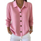 Women’s Casual Knit Button-Down Top