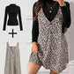 Layered Look Leopard Cami Dress & Top Set