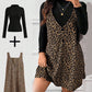 Layered Look Leopard Cami Dress & Top Set