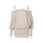👗💐49% OFF! Off-Shoulder Pleated Skirt – Flattering cut for every body shape ✨💃【Limited Offer】