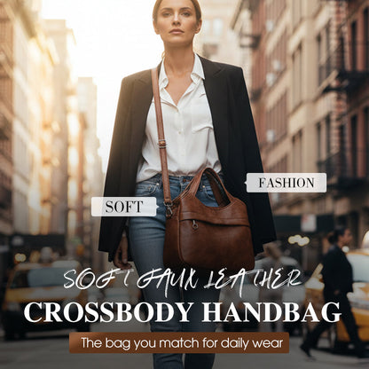 🔥 Hot Sale 49% OFF 🔥Women's Soft Faux Leather Crossbody Handbag