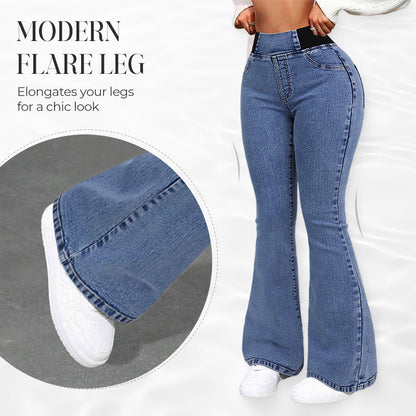 📢📢49% OFF!!⏰Women's High-Waist Stretch Flare Denim Jeans