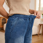 🥰Women's Drawstring Waist Wide-Leg Denim Jeans