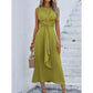 🎁LAST DAY SALE 49% OFF!!💛Women's Elegant Solid Color Crew Neck Dress👠