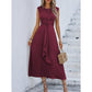 🎁LAST DAY SALE 49% OFF!!💛Women's Elegant Solid Color Crew Neck Dress👠