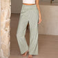 ⏳LAST DAY SALE 49% OFF!🎁Striped Gingham Wide Leg Pants High Waisted With Pockets