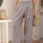 ⏳LAST DAY SALE 49% OFF!🎁Striped Gingham Wide Leg Pants High Waisted With Pockets