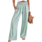 ⏳LAST DAY SALE 49% OFF!🎁Striped Gingham Wide Leg Pants High Waisted With Pockets