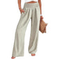 ⏳LAST DAY SALE 49% OFF!🎁Striped Gingham Wide Leg Pants High Waisted With Pockets