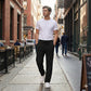 Men’s Casual Straight-Leg Drawstring Pants