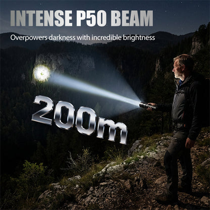 🔥🎁Rechargeable P50 LED Flashlight with Adjustable Zoom