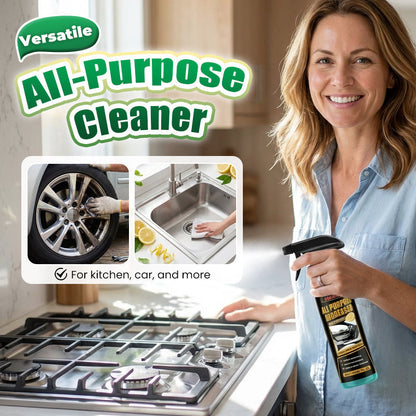 🍋🧼 All-Purpose Degreaser Spray – Powerful Grease & Grime Cleaner for Kitchen, Home & Car