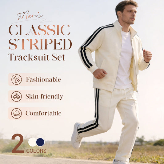 ❤️🔥Men's Classic Striped Tracksuit Set