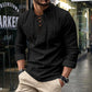 👔 49% OFF NOW! 💎 Men's Casual Solid Color Shirt – Lace-Up Neck, Modern Stand Collar & Breathable Cotton ✨