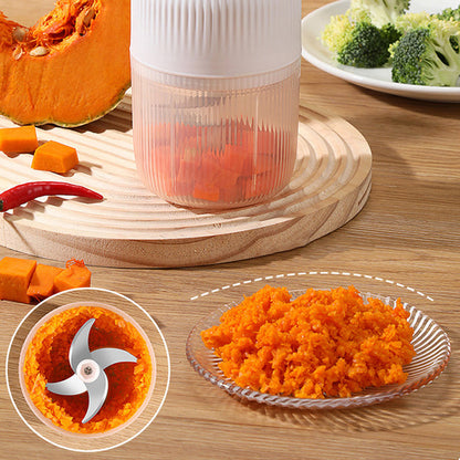 📢📢49% OFF!! ⏰🔪✨ 300ML Cordless Electric Garlic Chopper & Grinder – Multifunctional & Portable 💪🍽️