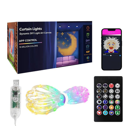 📢📢49% OFF !! ⏰Waterproof LED Curtain String Lights