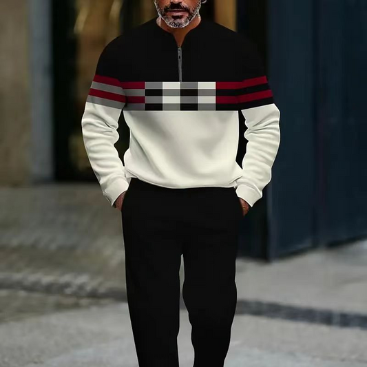 🔈🔈49% OFF🔥Men's Graphic Print Pullover & Pants Set