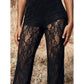 🎉Limited Sale🎉Elegant Lace Flare Pants with High-Waisted Design