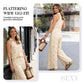 Elegant Hollow-Out Sleeveless Blouse & Trousers Suit