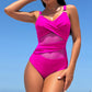 👙 Fashionable Fishnet One-Piece Swimsuit – Bold Cutouts, Irresistible Style! ✨🌊