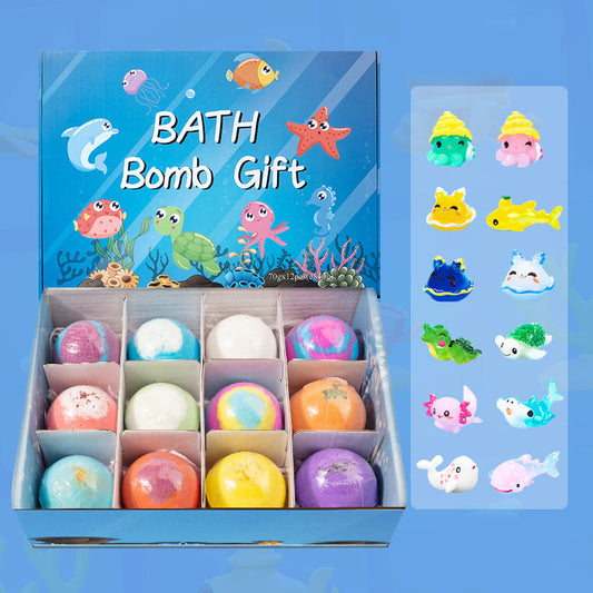 🎉🧼 Fizzy Fun 49%OFF 🛁🌈 12-Piece Bath Bomb Gift Set for Kids – Colorful, Skin-Safe Fizzies with Surprise Toys Inside. Perfect for Party Favors or Daily Bath Treats!