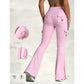 🐰✨Women's High-Waist Flared Yoga Pants with Pockets