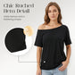 Women's Off-Shoulder Loose Fit Top 2-Piece Set