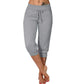 🥳SUMMER HOT SALE - 49% OFF! 🔥Drawstring Waist Cropped Sweatpants for Lounging 🏠💤