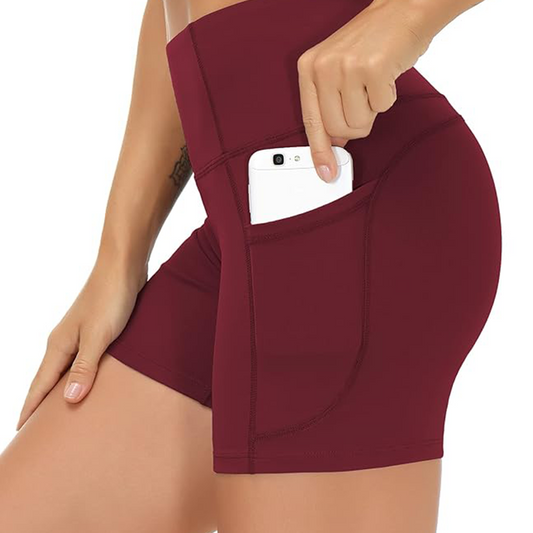 Women's High-Waist Tummy Control Yoga Shorts