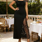 🐰🌸 Easter Offer – 49% off everything 👗✨ Women's Maxi Dress with Sequin Patchwork – Elegant Design with Slit