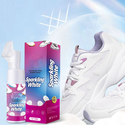 ✨ BUY 2 GET 2 FREE ✨ 🧼Waterless Foam White Shoe Cleaner with Brush💦