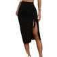 🌞Spring Awakening: 49% off!🌸Women's High Waisted Ruched Bodycon Skirt