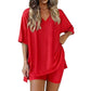 2026 Women's Summer Casual Loose Two-Piece Casual Suit