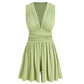 🏖️Summer Cool Deal: ONLY ￡19.99!!🌷👗Women's Sleeveless V-Neck Ruched Waist Romper