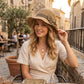 👒Elegant Woven Straw Sun Hat with Bow 🌞