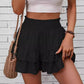 📢📢49% OFF !! ⏰Solid Color Stretch Waist Layered Short Skirt