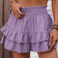 📢📢49% OFF !! ⏰Solid Color Stretch Waist Layered Short Skirt