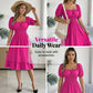 🌞HOT SALE 49% OFF👗 Summer Casual Ruffle Hem Midi Dress