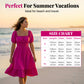 🌞HOT SALE 49% OFF👗 Summer Casual Ruffle Hem Midi Dress
