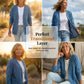 📢📢50% OFF!!!⏰Women's Classic Button Front Denim Jacket